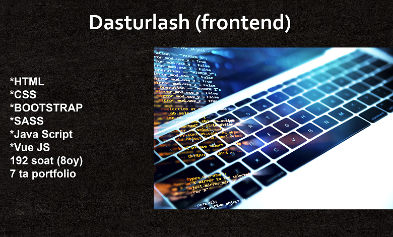 Frontend dasturlash 
